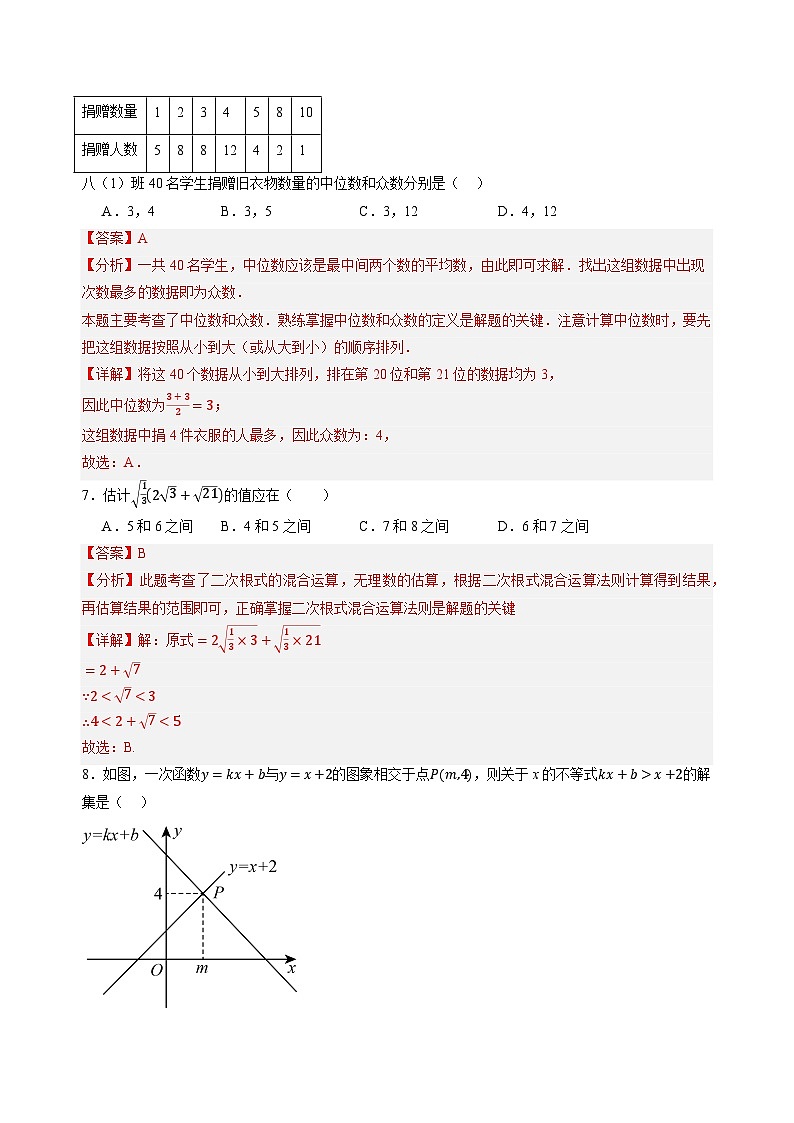 数学(重庆专用 ,人教版)(解析版)第3页
