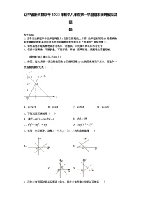 辽宁省新宾县联考2023年数学八年级第一学期期末调研模拟试题【含解析】
