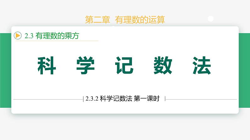 【人教版】七上数学 2.3.2科学记数法(第1课时)(教学课件)01