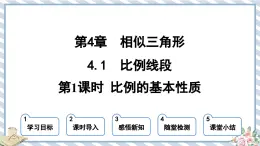 浙教版初中数学九年级上册 第4章 4.1.1 比例的基本性质 课件