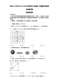 重庆十八中学2023-2024学年数学八年级第一学期期末质量跟踪监视试题【含解析】