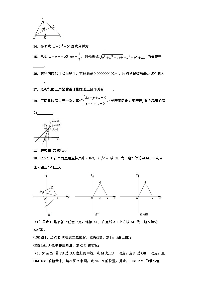重庆市第二外国语学校2023-2024学年八年级数学第一学期期末考试模拟试题【含解析】第3页