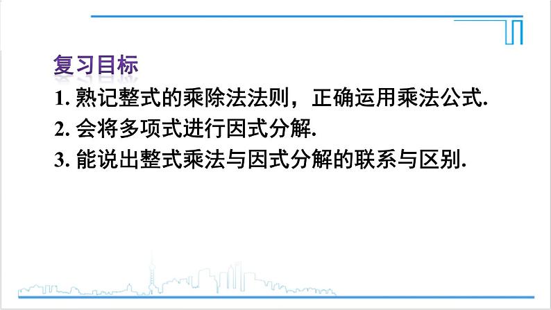 人教版初中数学八上第14章 整式的乘法与因式分解 章末复习 课件03
