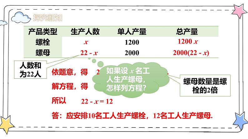5.3实际问题与一元一次方程—配套与工程问题(教学课件)-初中数学人教版(2024)七年级上册06