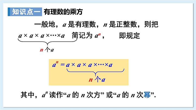 1.6.1 有理数的乘方 课件 2024-2025学年湘教版七年级数学上册05