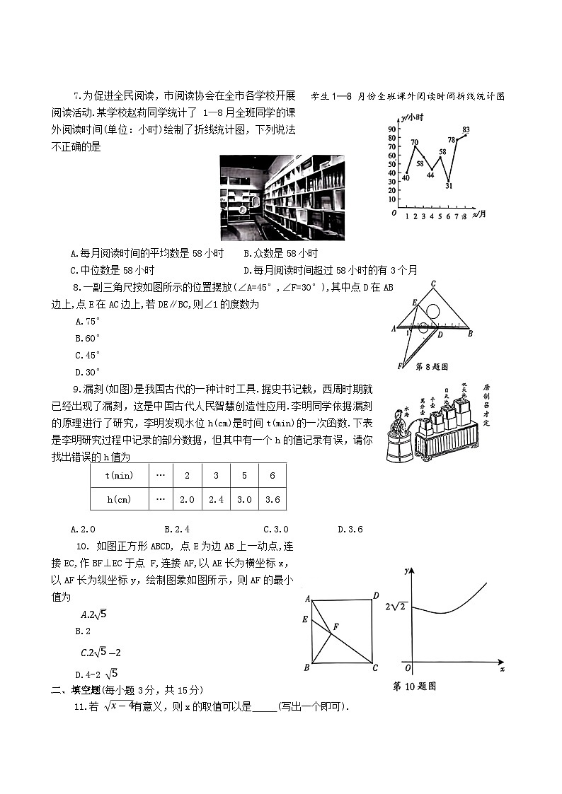 河南省濮阳市2024届九年级下学期中考二模数学试卷(含答案)02