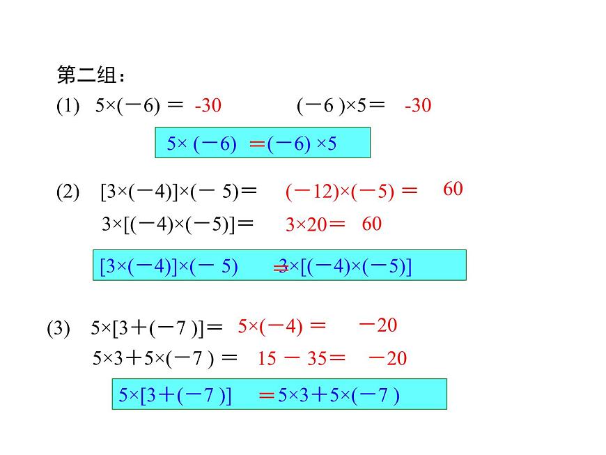 1.9 有理數(shù)的乘法 第2課時 華師大版數(shù)學七年級上冊同步課件第5頁