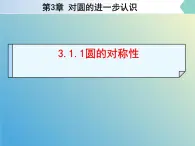 3.1.1圆的对称性（同步课件）--2024-2025学年九年级数学上册教材配套教学课件+同步练习（青岛版）