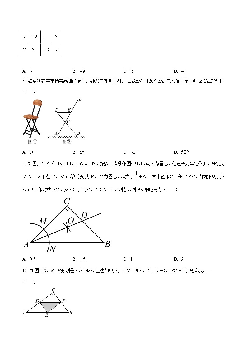 海南省东方市2024届九年级下学期中考二模数学试卷(含答案)02