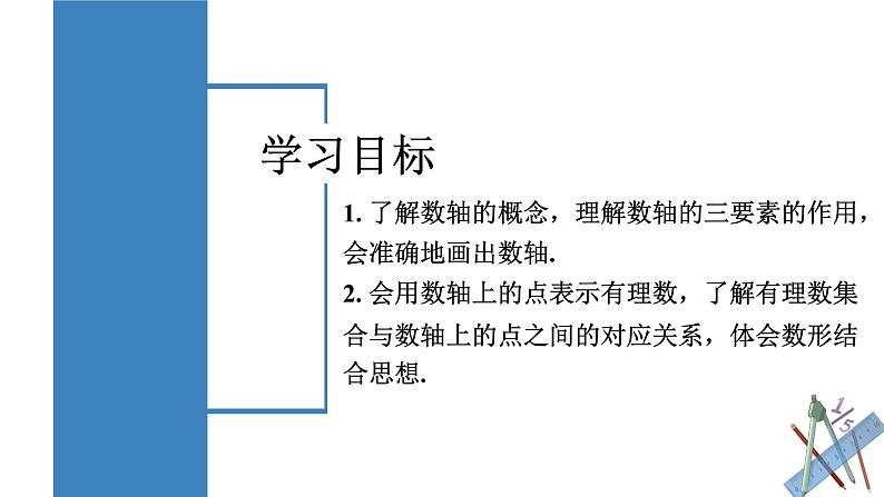 【核心素养】人教版数学七年级上册 1.2.2 数轴(教学课件)第2页