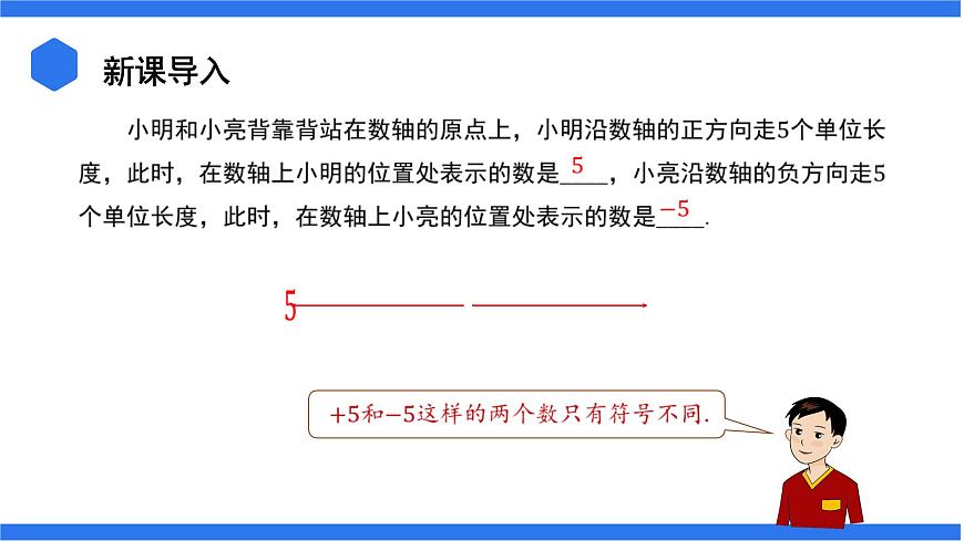 七年級上冊數(shù)學湘教版（2024）1.2.2 相反數(shù) 課件第3頁