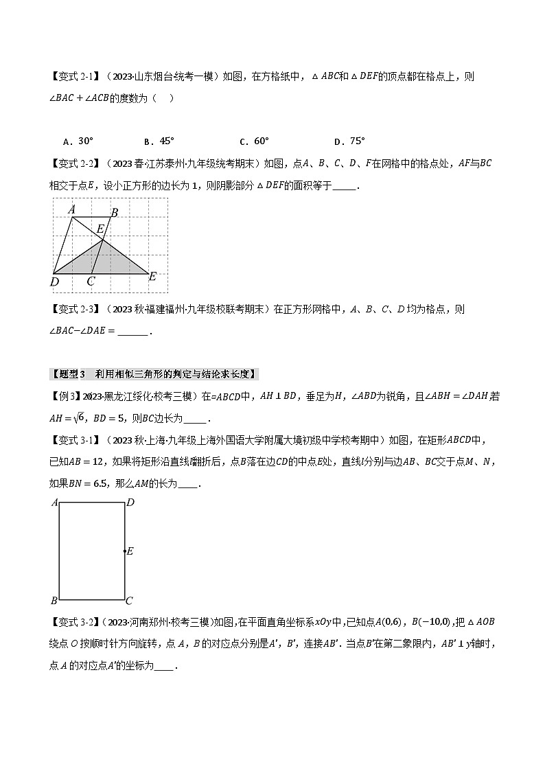 专题4.10图形的相似章末十大题型总结(拔尖篇)-2024-2025学年九年级数学上册举一反三系列(北师大版)03