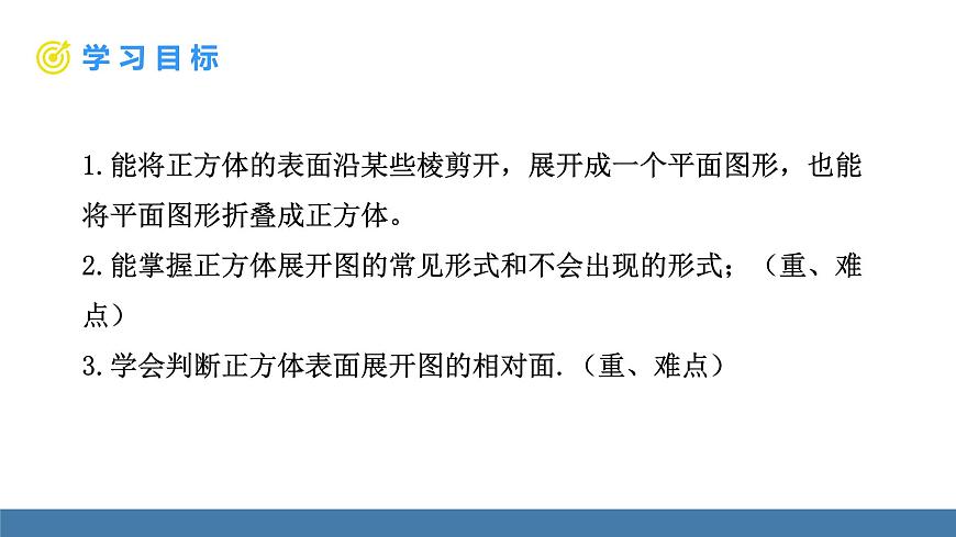 北師大版（2024）數(shù)學七年級上冊課件 1.2 從立體圖形到平面圖形 第1課時 正方體的展開與折疊第2頁