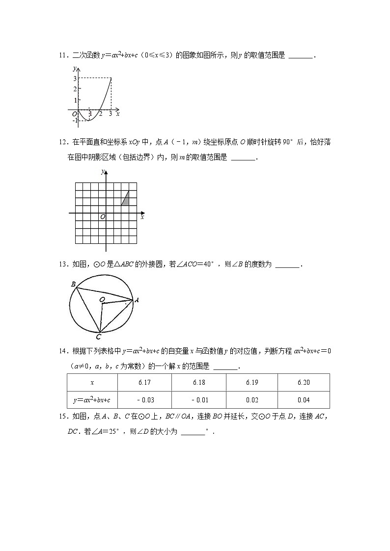 2022-2023学年北京市海淀区首都师大二附中九年级(上)期中数学试卷【含解析】03