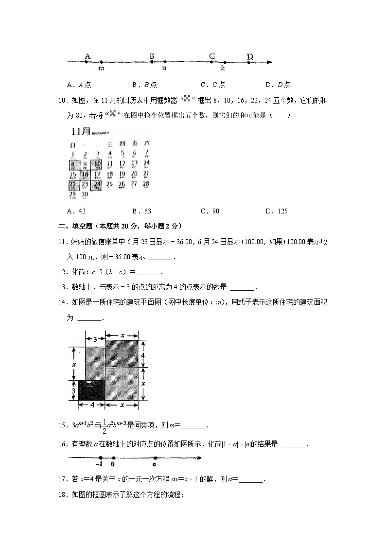 2022-2023学年北京市石景山区古城中学七年级(上)期中数学试卷【含解析】02