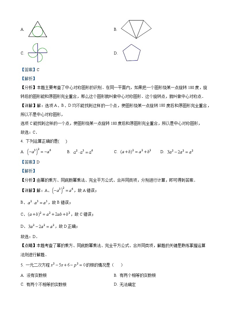 辽宁省沈阳市2023-2024学年下学期九年级学期初调研试题(解析版)第2页