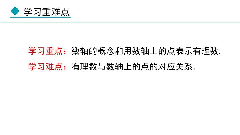 七年级数学冀教版(2024)上册课件 1.2 数轴03