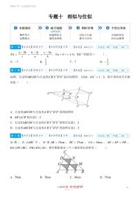 【一轮复习】备战2025年中考数学专题训练-专题一0 相似与位似（教师版+学生版）