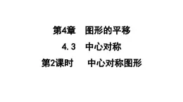 4.3.2 中心对称图形  课件 鲁教版数学八年级上册