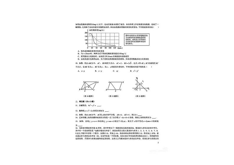 湖南省长沙市长郡梅溪湖中学2024-2025学年九年级上学期开学测试数学试卷02