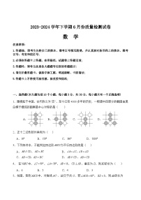 湖南省益阳市沅江市两校2023-2024学年八年级下学期6月份联考数学试卷(含答案)