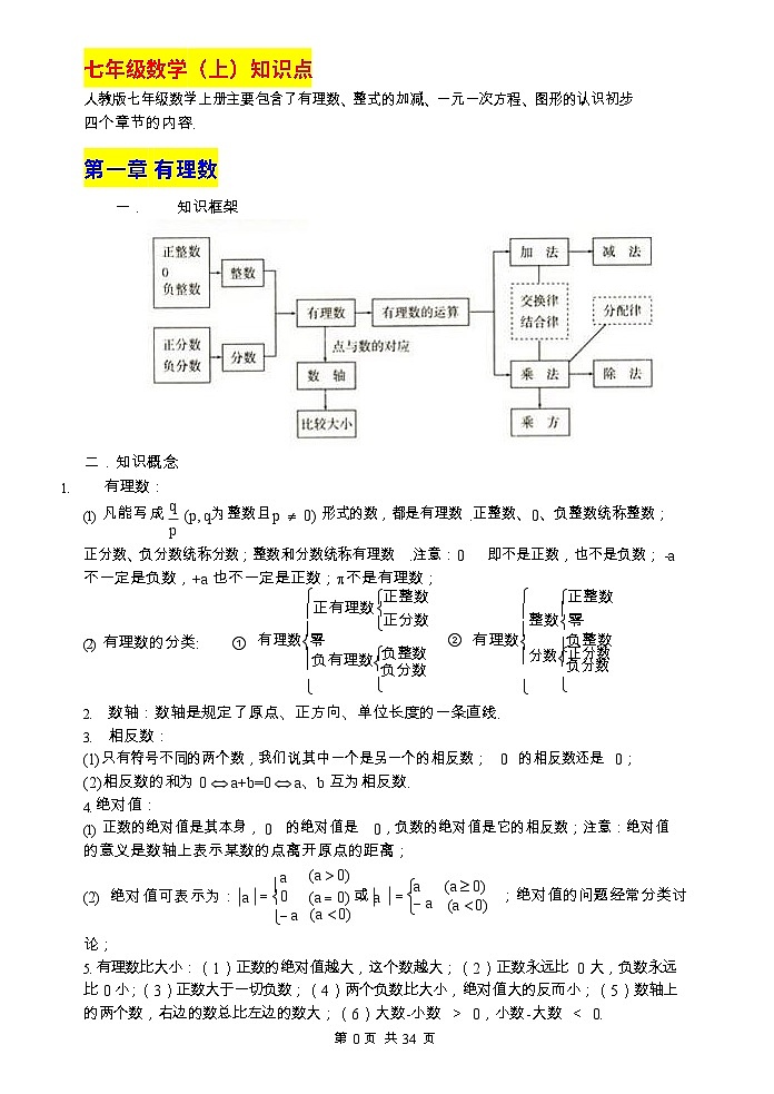初中数学知识点归纳汇总第2页