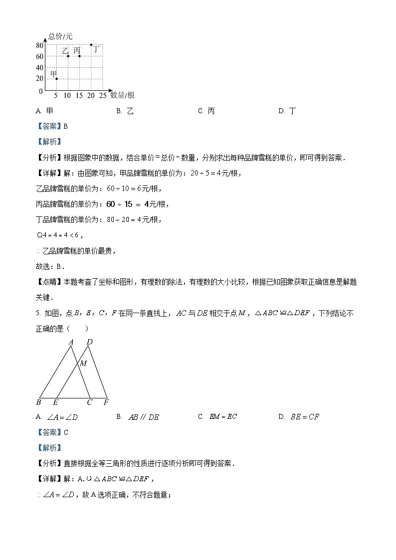 精品解析:江西省抚州市2022-2023学年七年级下学期期末数学试题(解析版)第3页