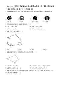 精品解析:江西省新余市十校联考2022-2023学年八年级上学期期中数学试题(原卷版+解析版)