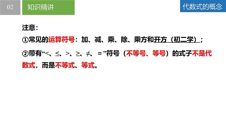 3.2.1代数式——代数式的概念、代数式的值(同步课件) 七年级数学上册同步堂(苏科版2024)第8页
