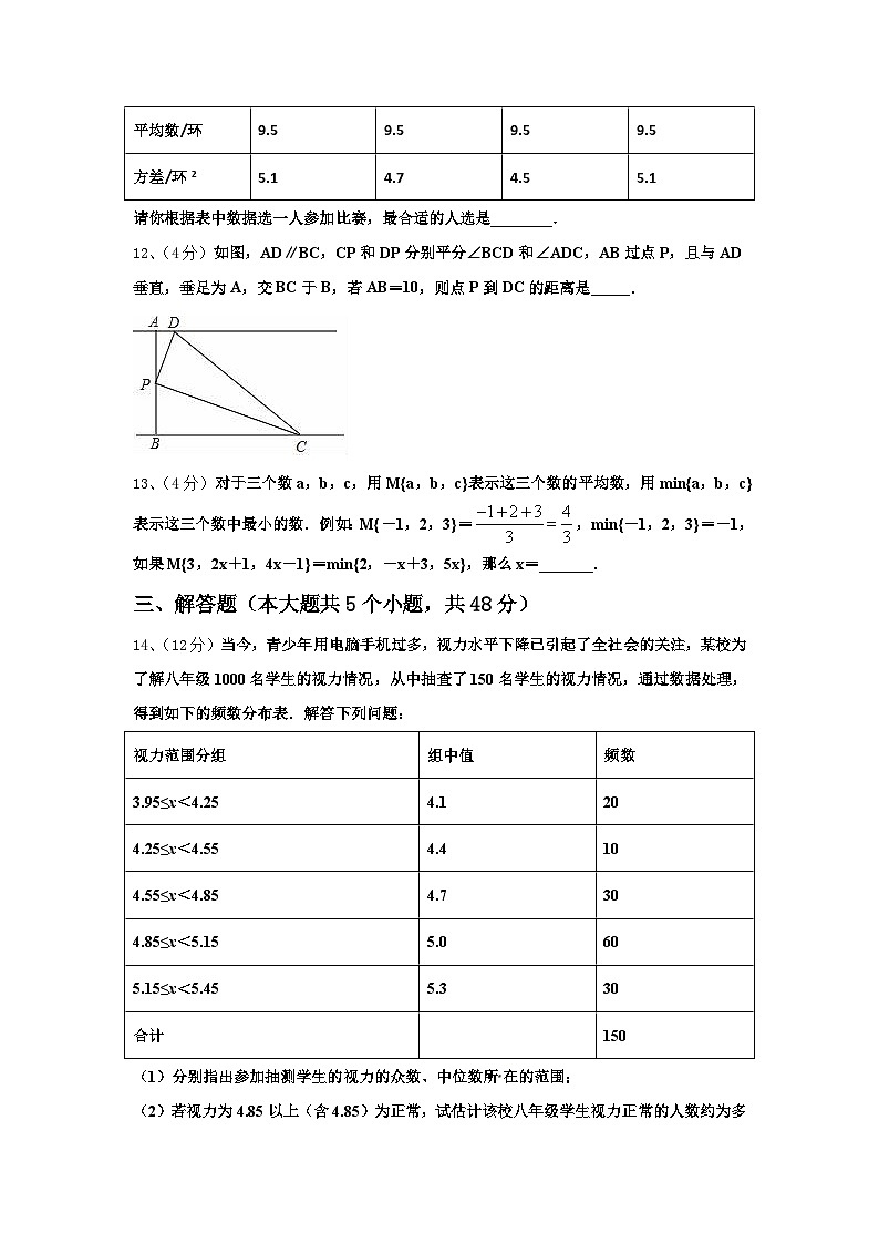 2024-2025学年海南省定安县联考九上数学开学达标检测试题【含答案】03