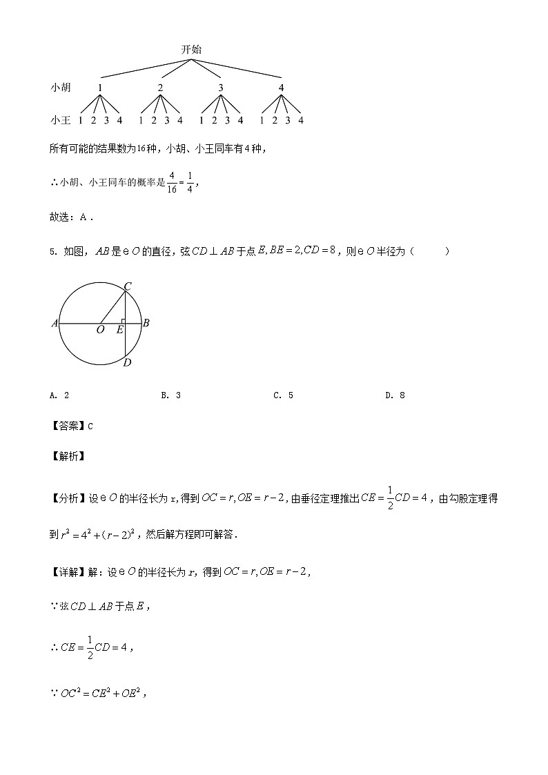 2024-2025学年第一学期浙江省宁波市九年级数学期中模拟训练试卷(解析版)第3页