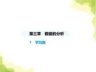 鲁教版八年级数学上册第三章数据的分析1平均数课件