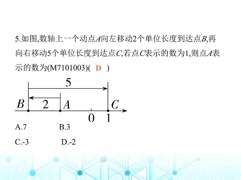 青岛版七年级数学上册第1章有理数1.3数轴课件第7页