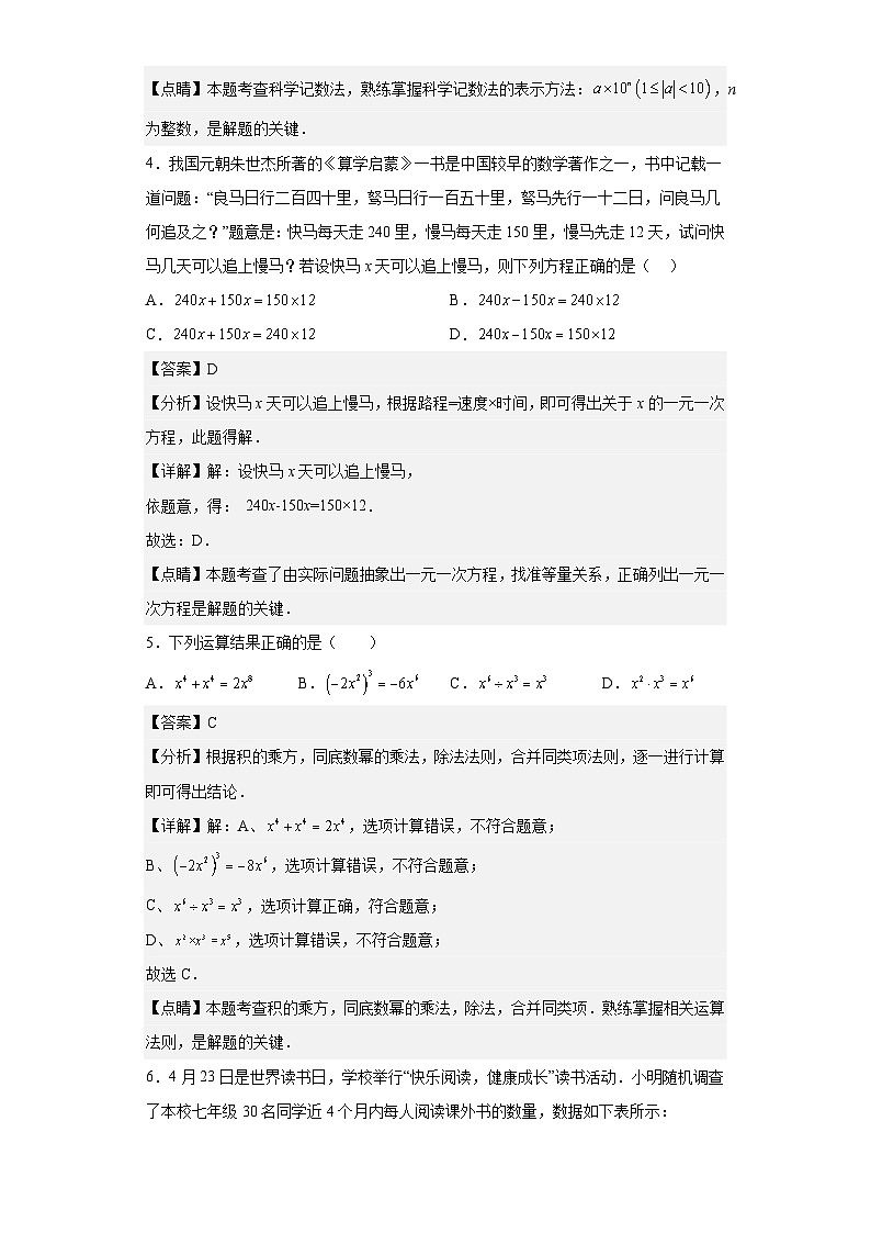 2023年 山东省 枣庄市 数学 中考真题 解析版02