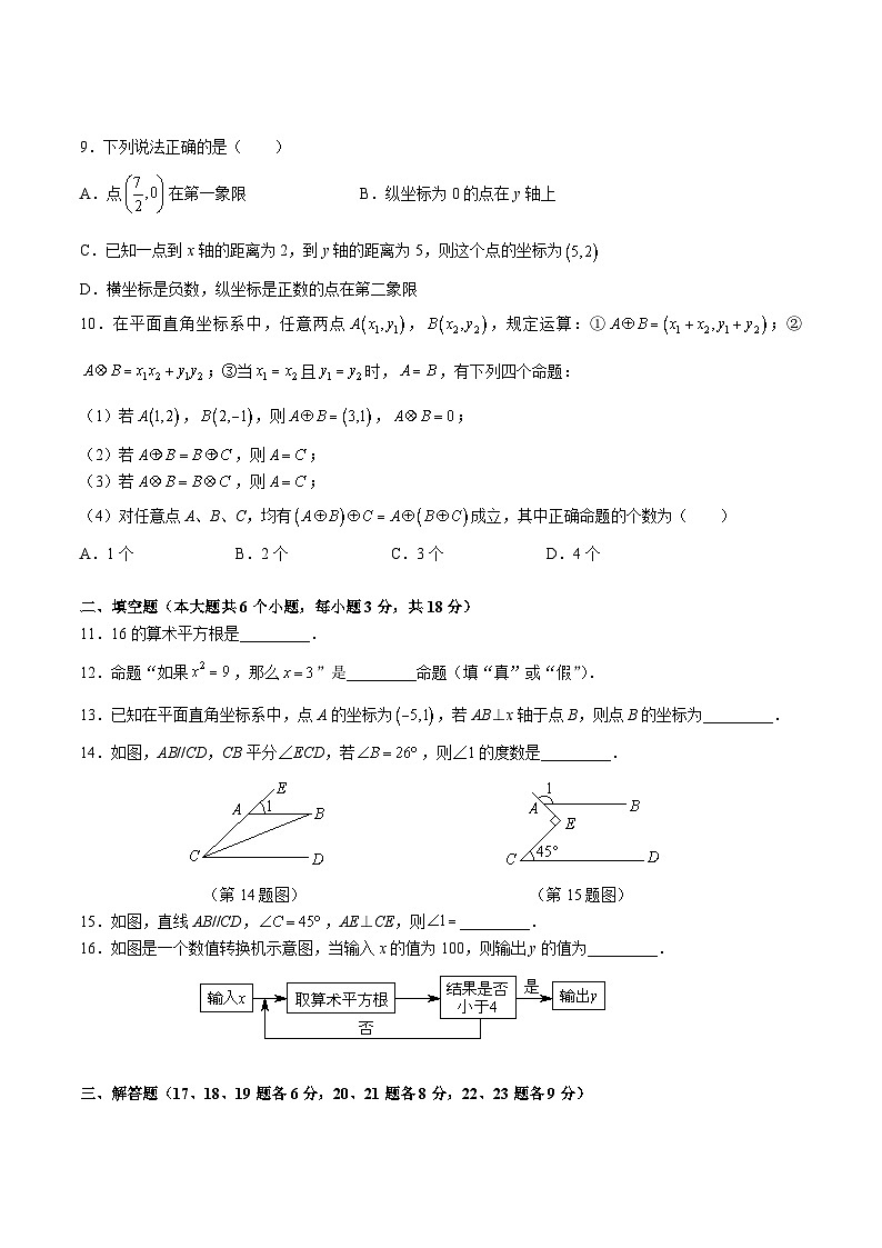 【专项练习】全套专题数学2023-2024中雅七下第一次月考数学试卷(知识梳理+含答案)02