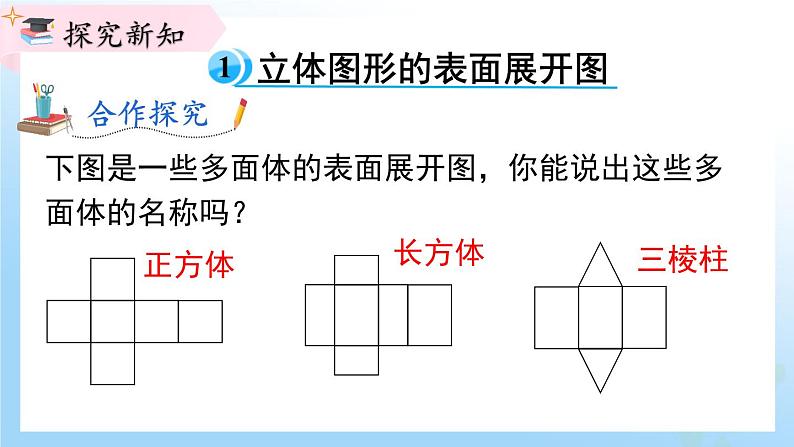 华东师大版(2024)七年级数学上册3.3 立体图形的表面展开图 同步课件04