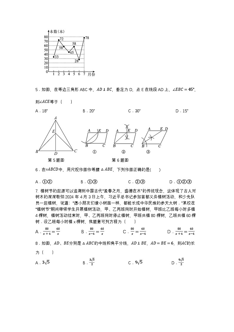 +广东省深圳市罗湖区翠园东晓中学2024-2025学年九年级上学期开学考+数学+试题第2页