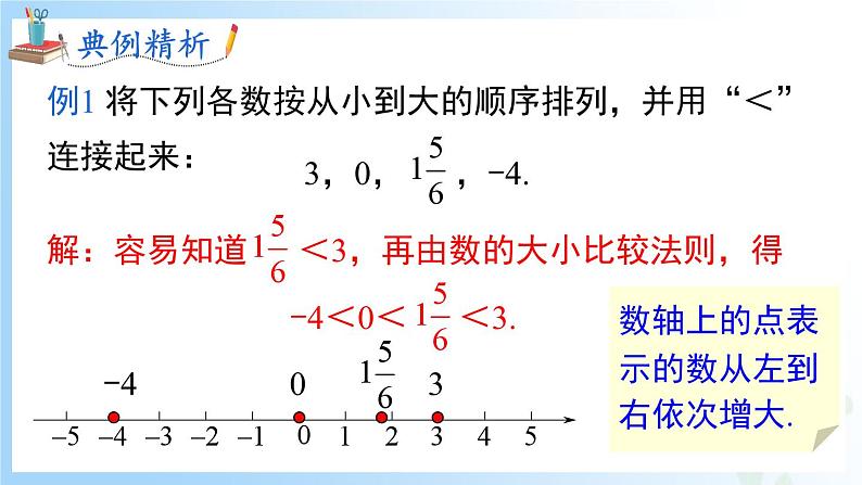 华东师大版(2024)七年级数学上册1.2.2 在数轴上比较有理数的大小 同步课件第7页
