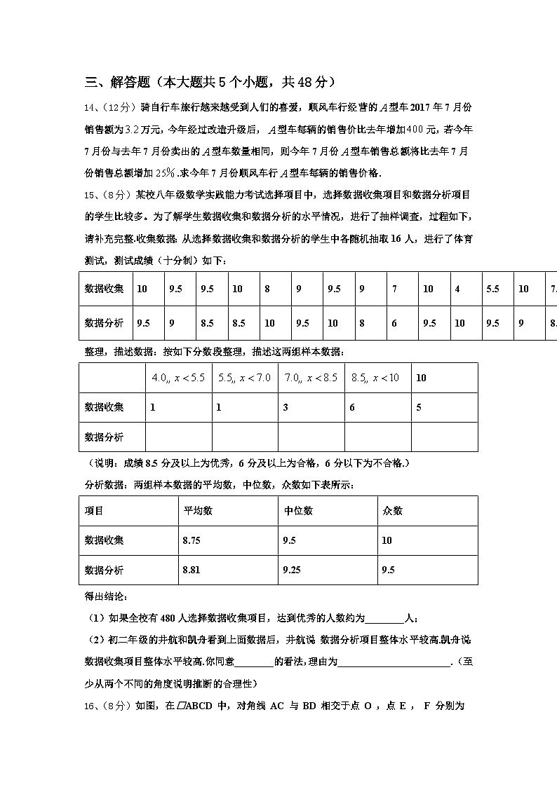 2024-2025学年云南省重点中学九上数学开学监测模拟试题【含答案】第3页