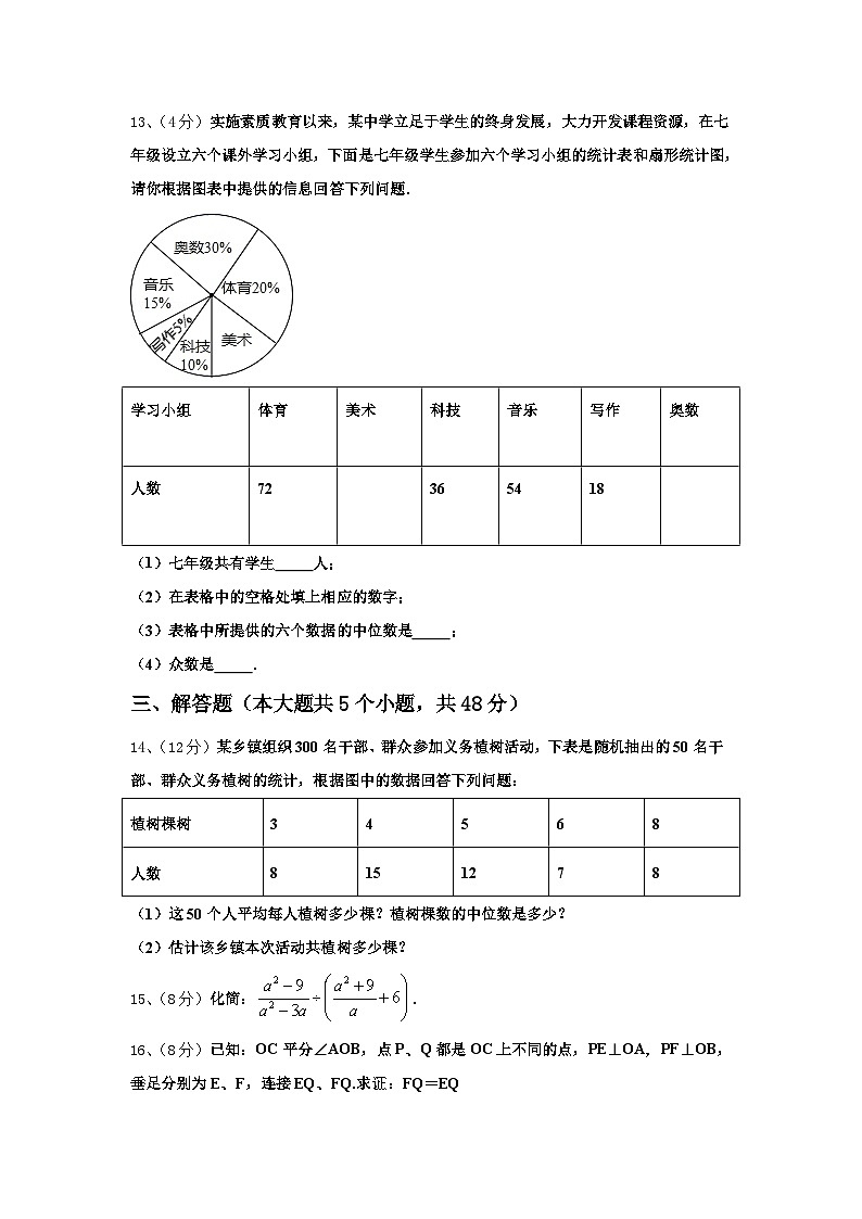 2024-2025学年浙江省嘉兴市秀洲区数学九年级第一学期开学达标测试试题【含答案】第3页