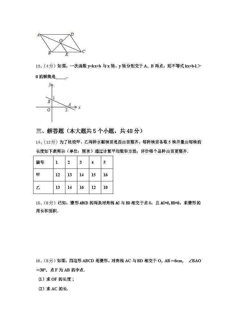 2024-2025学年浙江省宁波市海曙区数学九上开学复习检测模拟试题【含答案】第3页