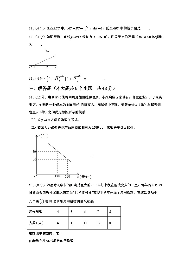 2024年北京市通州区名校九年级数学第一学期开学学业质量监测试题【含答案】03