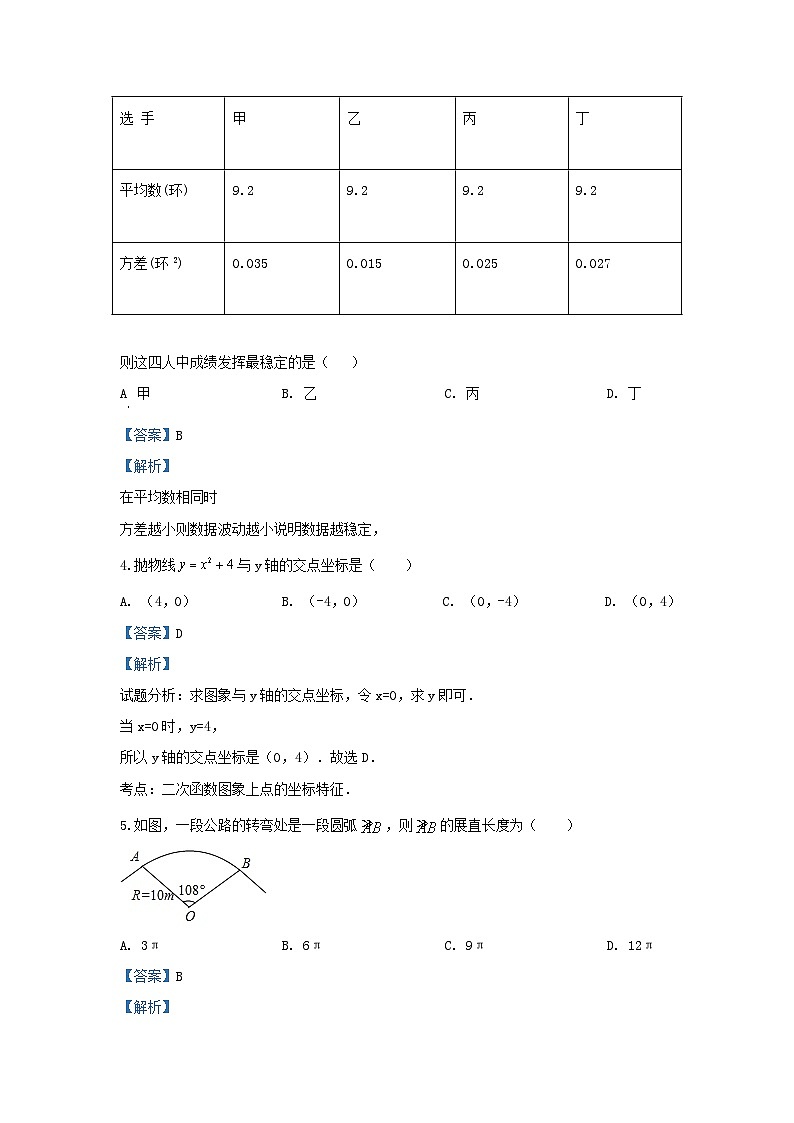 2019-2020学年江苏省盐城市九年级上学期数学期末试题及答案第2页