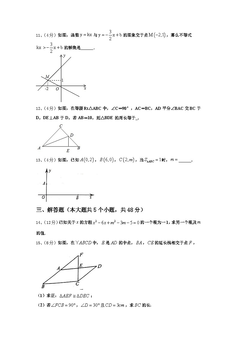2024年福建省厦门市瑞景外国语分校数学九年级第一学期开学综合测试模拟试题【含答案】03