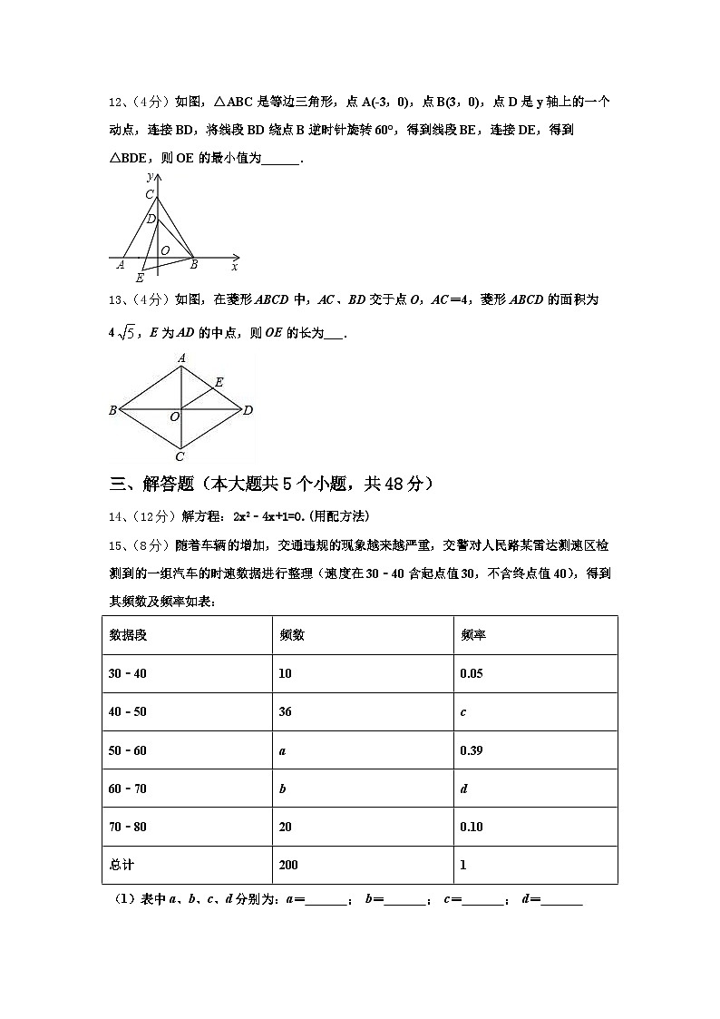 2024年湖北省襄阳市枣阳市徐寨中学数学九上开学学业质量监测模拟试题【含答案】第3页