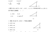 初中数学华东师大版（2024）九年级上册24.4 解直角三角形测试题