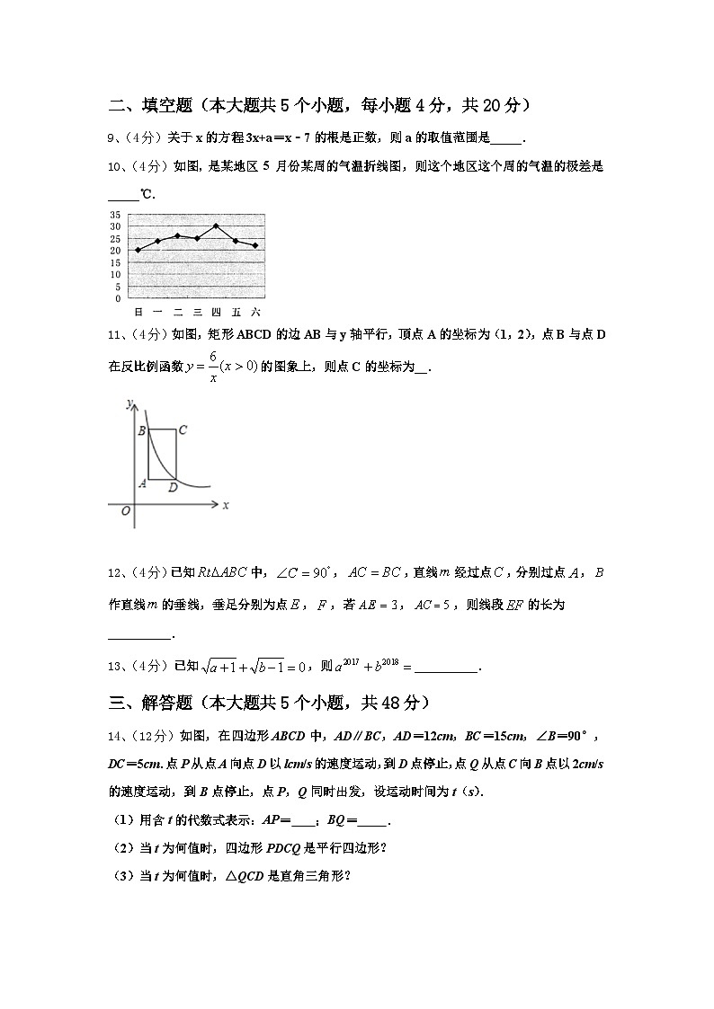 2024年新疆昌吉市教育共同体四校数学九年级第一学期开学质量检测试题【含答案】第3页