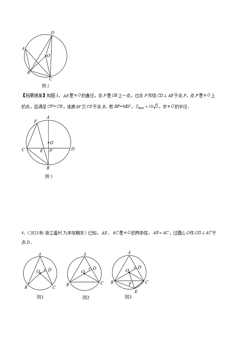人教版九年级数学上册重难点专题提升精讲精练专题21圆中的计算与证明经典综合大题专训(六大题型)(原卷版+解析)第3页