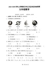 湖北省武汉市江汉区 2024-2025学年九年级上学期月考数学试题