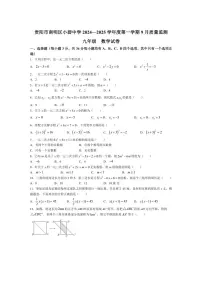 [数学]贵州省贵阳市南明区小碧中学2024～2025学年九年级上学期9月月考试题(有答案)